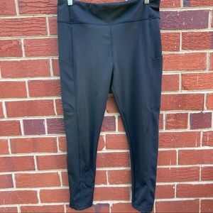 ZOE AND PHOEBE ATHLETIC ACTIVE WEAR BLACK PANTS SIZE XL